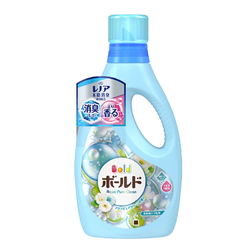 [无荧光剂]宝洁(Procter&Gamble) 日本进口 花香子柔顺花香洗衣液柔顺护色瓶装 蓝色花果香850g