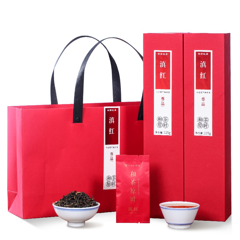 和茶原叶 尊品礼盒 云南滇红125g*2