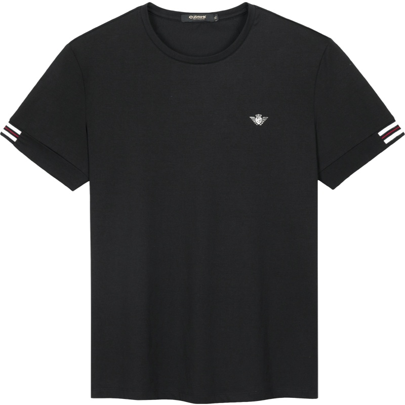 千纸鹤男装薄款透气T恤男2020夏季新款青年商务休闲短袖上衣20527