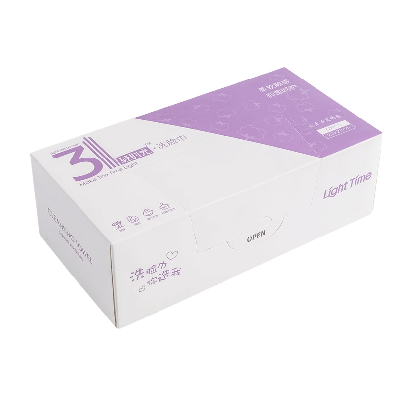 轻时光 洗脸巾女 一次性纯擦脸洗面洁面棉柔巾化妆棉美容专用50抽