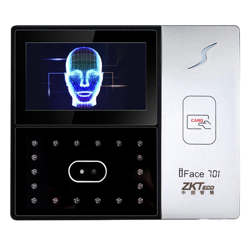 中控智慧iFace701人脸识别考勤机/刷卡考勤机 ID卡感应式