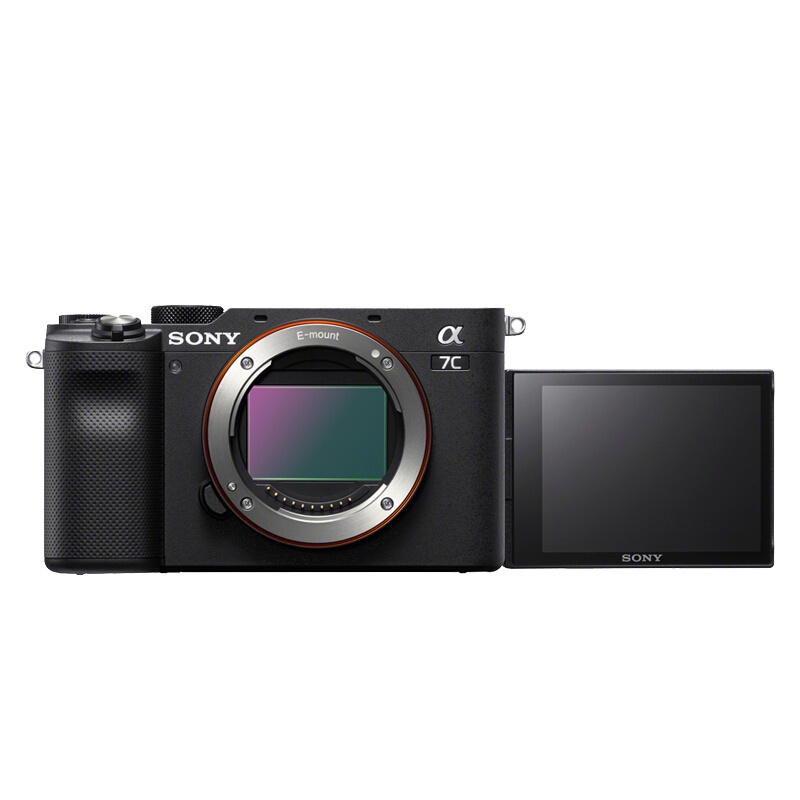 索尼(SONY)Alpha 7C 全画幅微单数码相机(斯莫格兔笼)黑色