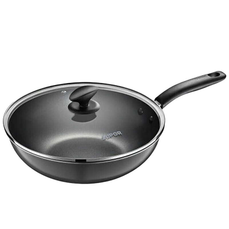 苏泊尔(SUPOR)32厘米不粘炒锅煎锅汤锅三件套少油烟燃气电磁炉家用套装三件套 TP1617K