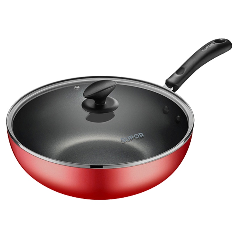 苏泊尔(SUPOR)不粘锅少油煎锅平底锅不粘锅炒锅家用锅具煎饼明火燃气专用EJ28RP05 28cm