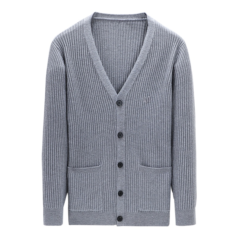 恒源祥男士针织开衫2020新款休闲秋冬季青年羊毛衫毛衣外套