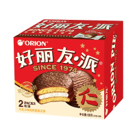 好丽友 (Orion) 营养早餐点心零食 巧克力味派2枚68g*12盒小蛋糕 (新老包装随机发货)