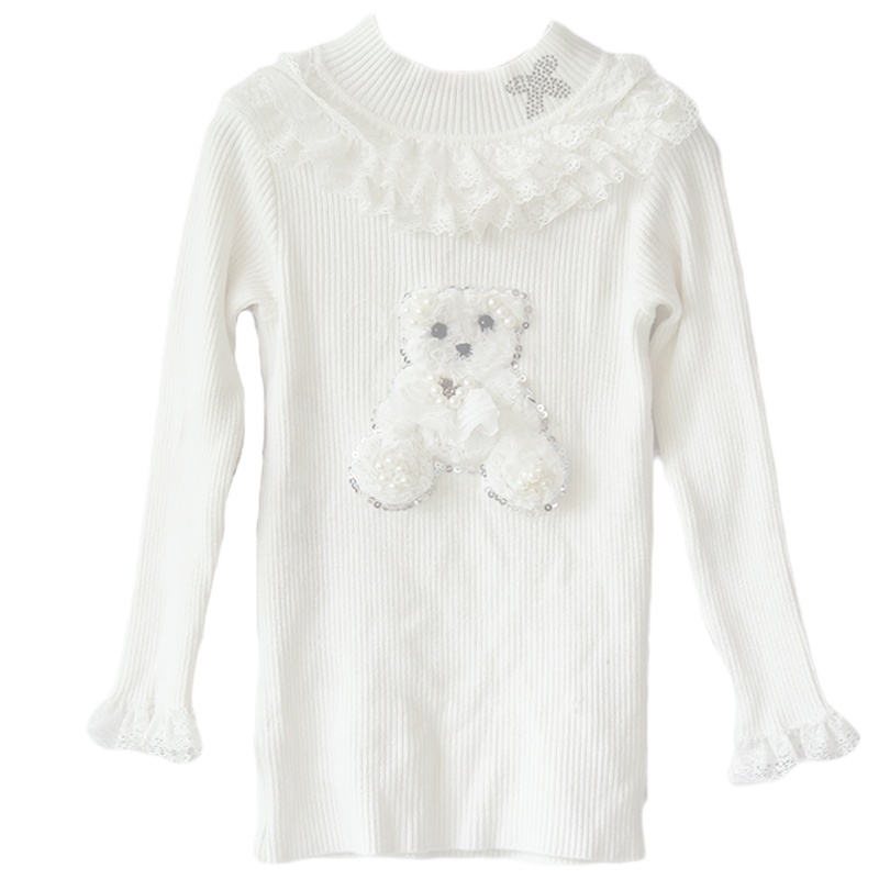 可爱卡通章仔造型3D修身悬垂性能好套头春秋冬百搭轻奢新潮款幼小中大女童学生上衣日本婴童服饰aityaku厂家直销特价清仓