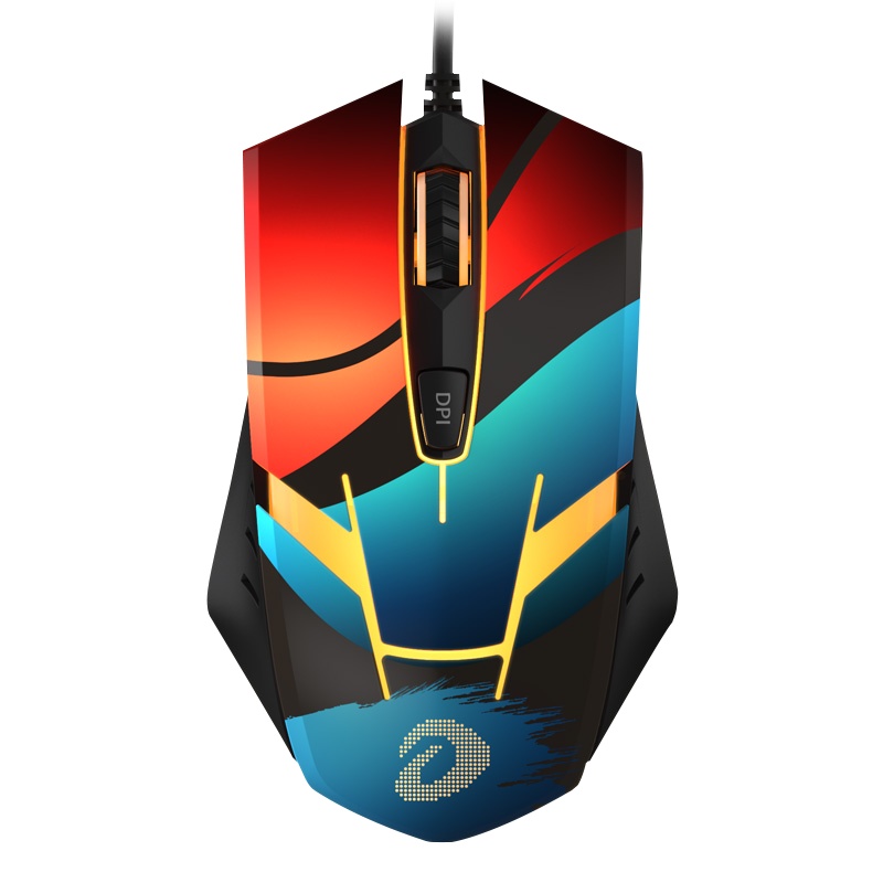 达尔优嗜血狂 有线鼠标 电竞游戏 支持宏设(吃鸡LOL 电脑笔记本 家用办公) 嗜血狂电竞版