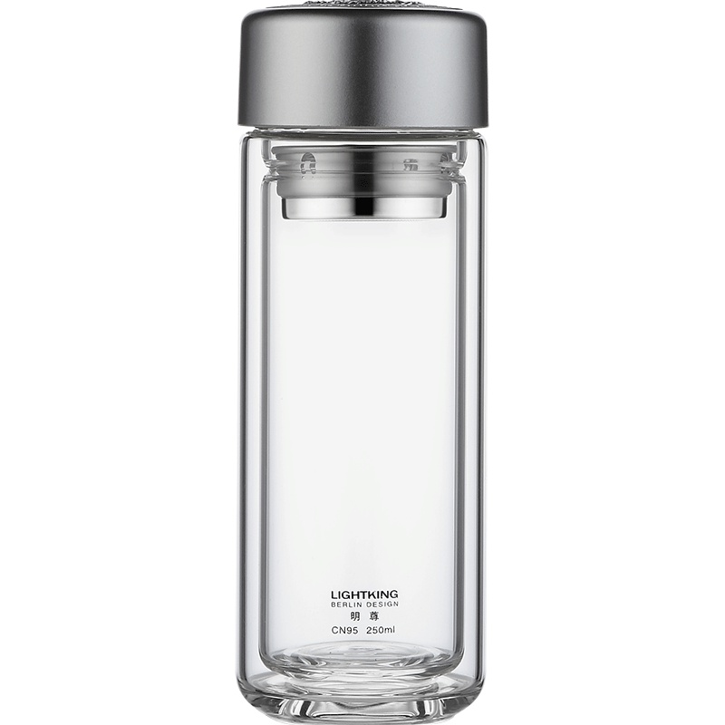 KAMJOVE/金灶 明尊 CN系列 玻璃杯 双层高硼硅玻璃杯 隔热保温杯便携杯泡茶过滤随手杯旅行个人杯 运动杯防烫茶具