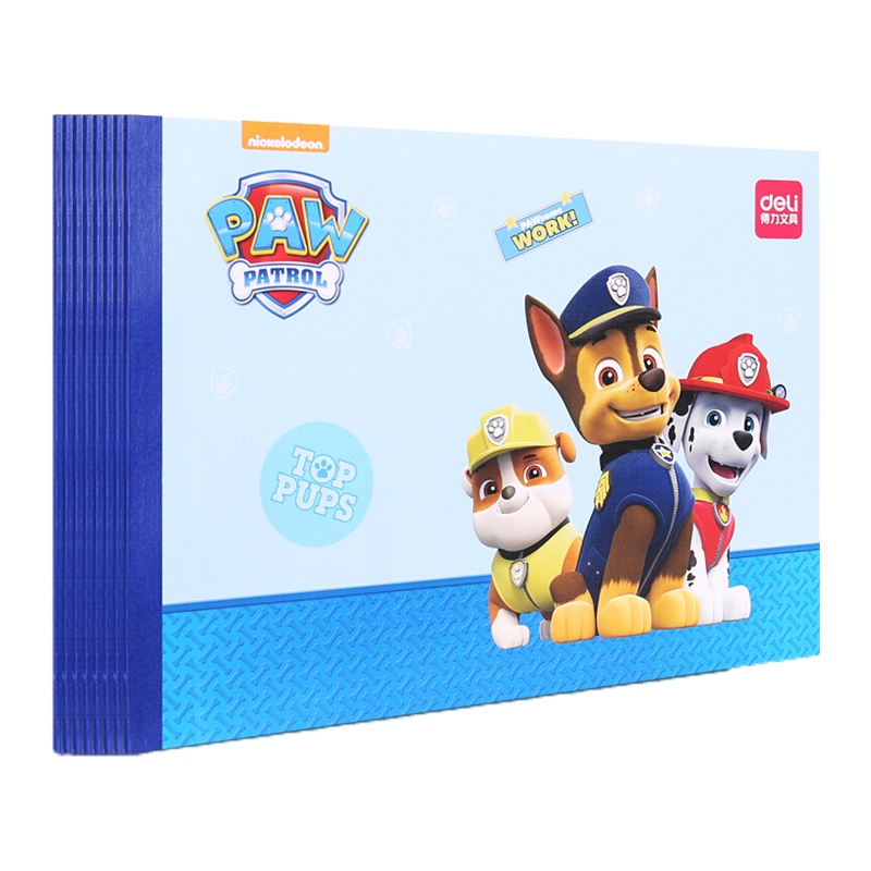 得力(deli)73373图画本 儿童填色本 A4/20张 8本装 涂鸦本绘图本 幼儿园小学空白绘画本 笔记本/记事本