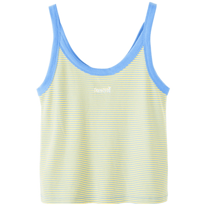 【满198减100预估价：28】森马夏季背心女针织打底内搭修身chic撞色条纹时尚外穿吊带衫