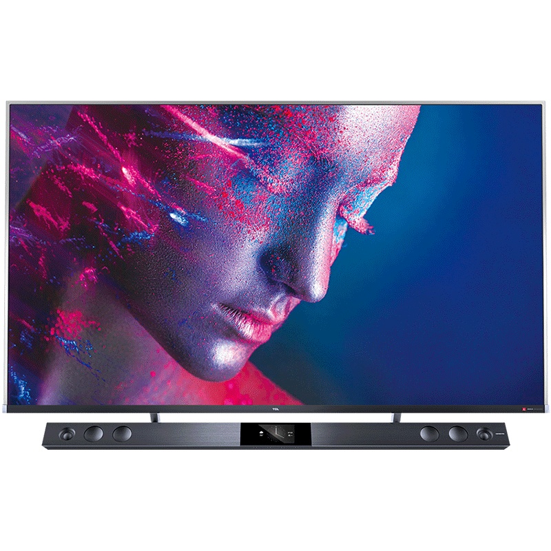 TCL 65C10 65英寸液晶电视机 4k超高清 量子点全面屏 智慧屏 前置音响 157%超高色域 线下同款