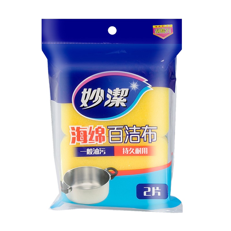 妙洁 海绵百洁布(一般厨具用)2片装