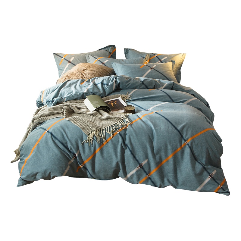 沿蔻家纺 全棉枕套40支纯棉印花斜纹枕头套枕心套48*74cm