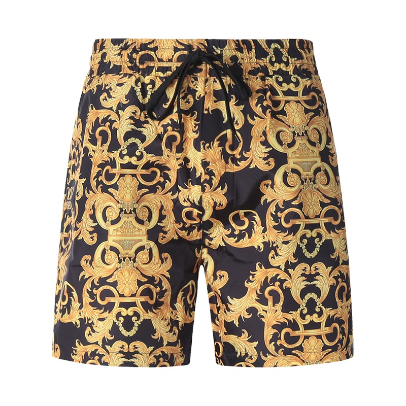 范思哲 VERSACE JEANS COUTURE 男士 聚酯纤维抽绳休闲运动短裤A4GWA1A6 25193