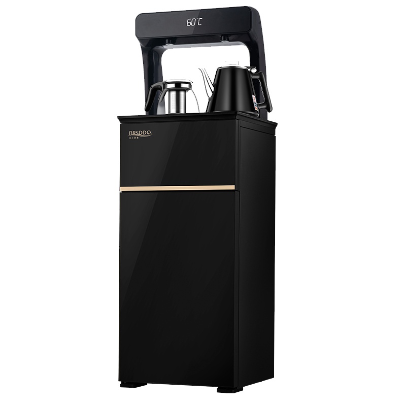 贝尔斯盾（BRSDDQ）饮水机37款黑色冷热型茶吧机冰热立式全自动上水柜式智能家用自营桶装水下置式水桶台式办公室