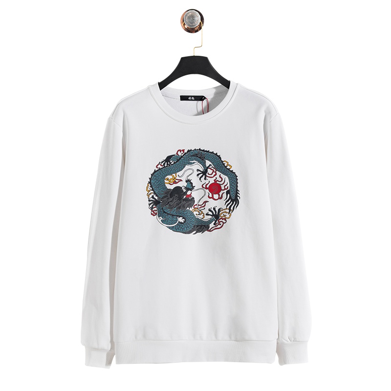 蓝旗X将起系列春秋新款中国风卫衣套头长袖休闲卫衣