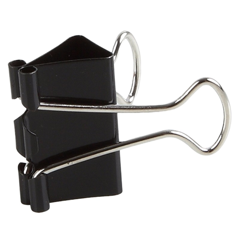 齐心 B3608 黑色长尾夹 燕尾夹/资料夹 办公文具 25mm