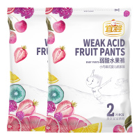 宜婴弱酸水果裤XL2片*2包超薄学步裤拉拉裤透气小内裤