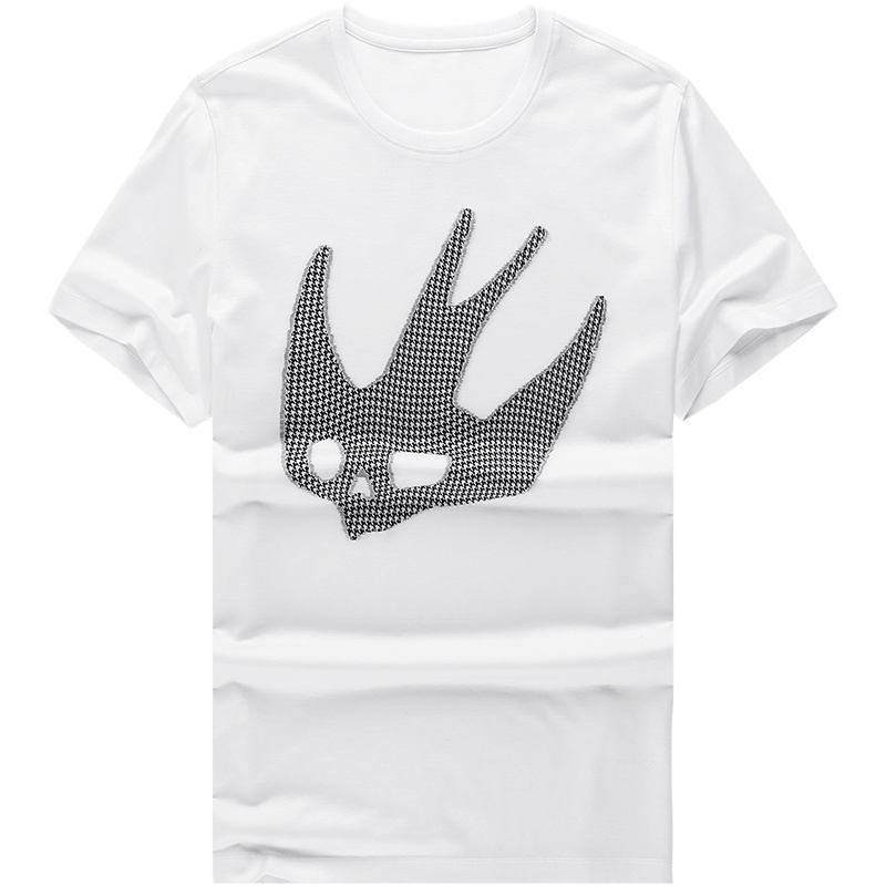 布先生短袖T恤 丝光棉潮流印花圆领男士短袖t恤 AT10006