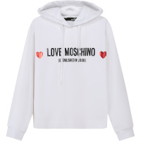 LOVE MOSCHINO 女士棉质连帽卫衣运动衫W6437 01 E2180