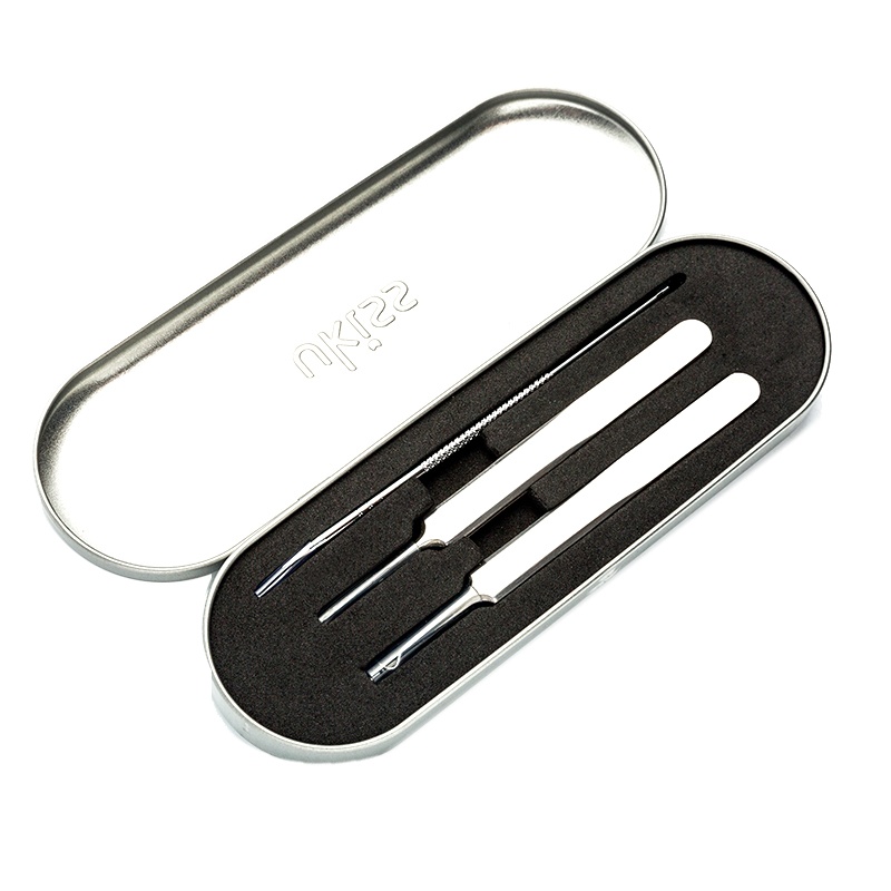 UKISS粉刺暗疮痘痘针套装祛黑头闭口的针不锈钢细胞夹美容工具针微针滚轮