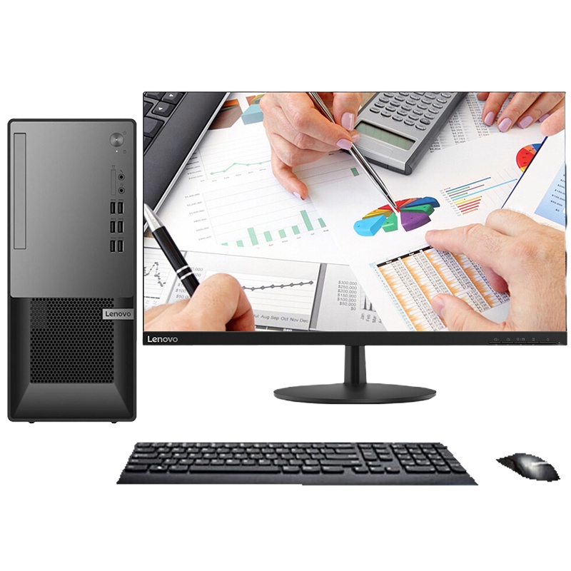 联想扬天T4900K I3-10100/8G/1T/集显/无光驱/WIN10 21.5WLED 定制