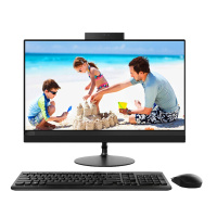 联想(Lenovo)AIO 520-24 23.8英寸办公致美一体机电脑(A6-9500 4GB 1TB 集显 W10h)黑色