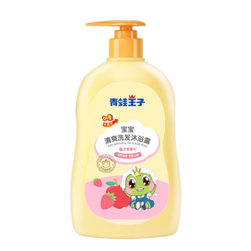 青蛙王子婴儿沐浴露洗发水二合一水果精华320ml