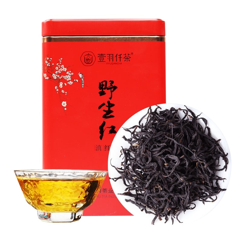 茶叶 古树滇红茶 云南凤庆滇红茶 工夫红茶 野红500克木箱装 生