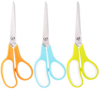 得力deli 6002剪刀办公剪刀人体工程学设计办公用品195mm异形剪刀