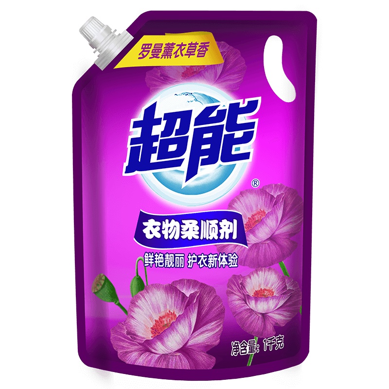 1kg超能衣物柔顺剂(薰衣草)带出液口