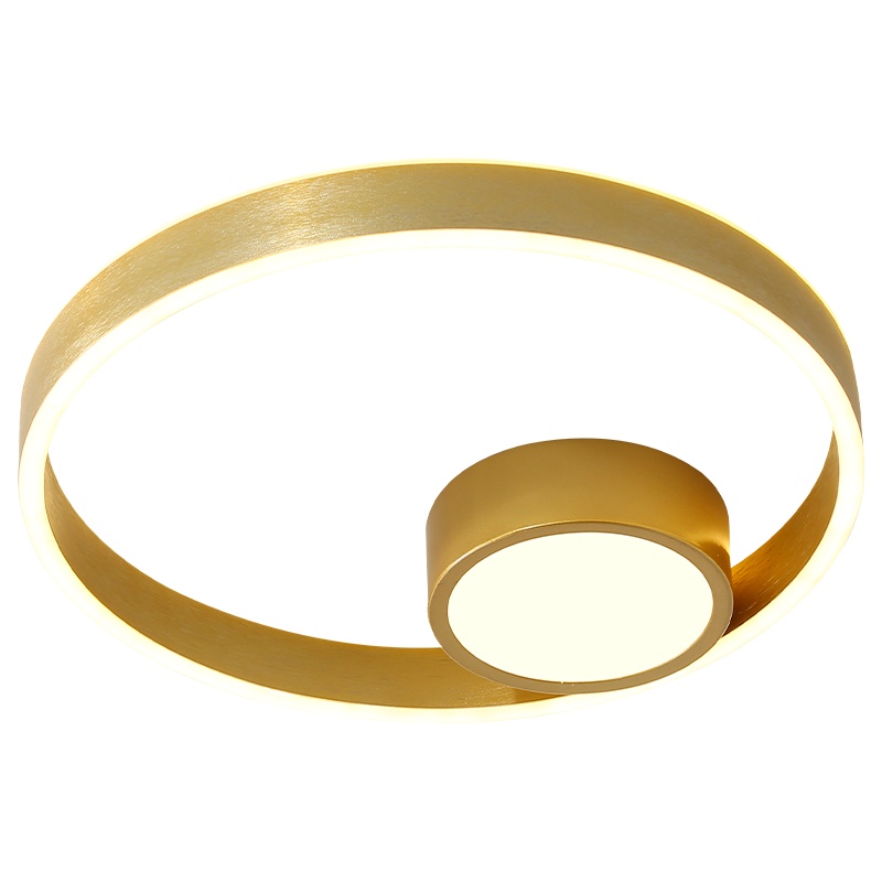 尊阁 简约现代led铝材吸顶灯创意圆形温馨卧室灯时尚书房过道灯个性北欧风新款灯具