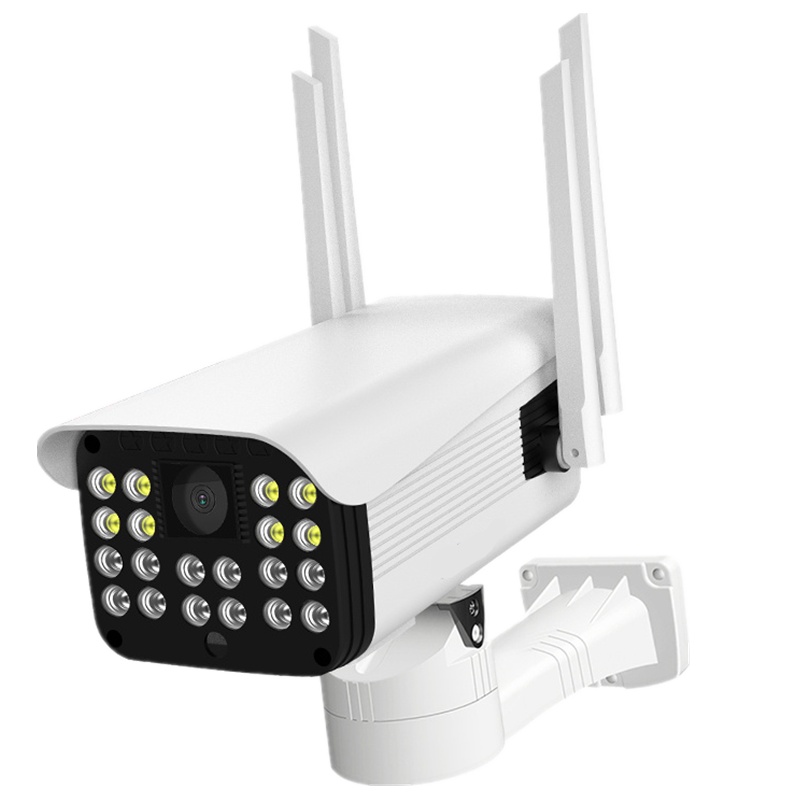 无线监控摄像头室(64G内存)外手机远程高清夜视语音对讲WiFi监控器家用 20灯超清固定款