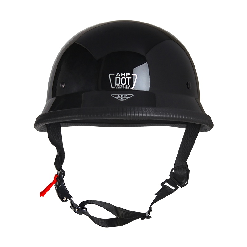 德式头盔男女哈雷复古电动机车头盔摩托车1/2半盔酷炫轻便盔 均码