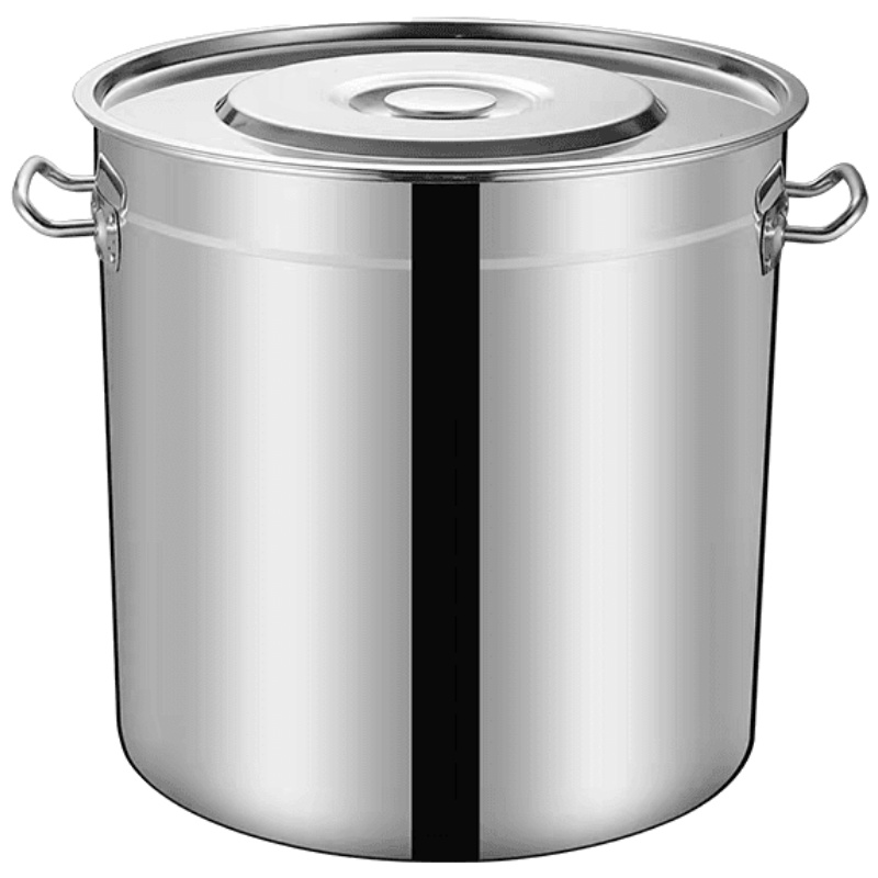 不锈钢 带盖商用大容量汤桶
