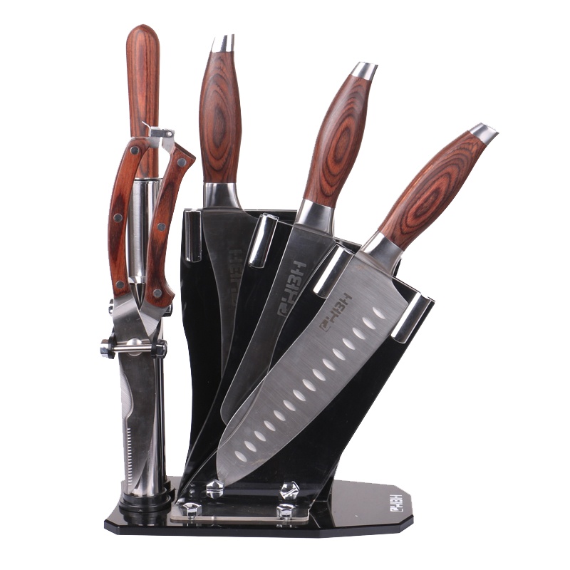 德国康巴赫套刀6套装切菜刀骨刀厨师刀剪刀磨刀棒 楚格冰锋套刀