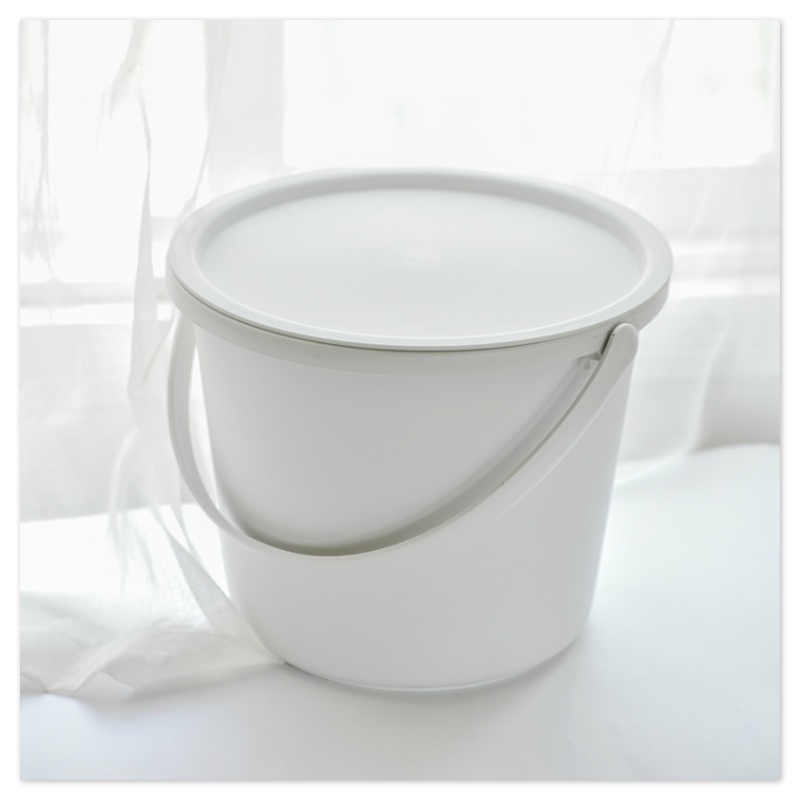 带盖洗衣桶手提储水桶家用塑料圆桶厨房清洁桶加厚圆桶洗脸盆