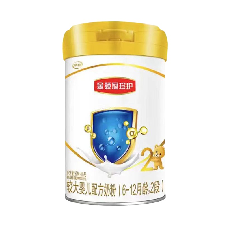 伊利金领冠 珍护较大婴儿配方奶粉2段405g 6-12个月适用