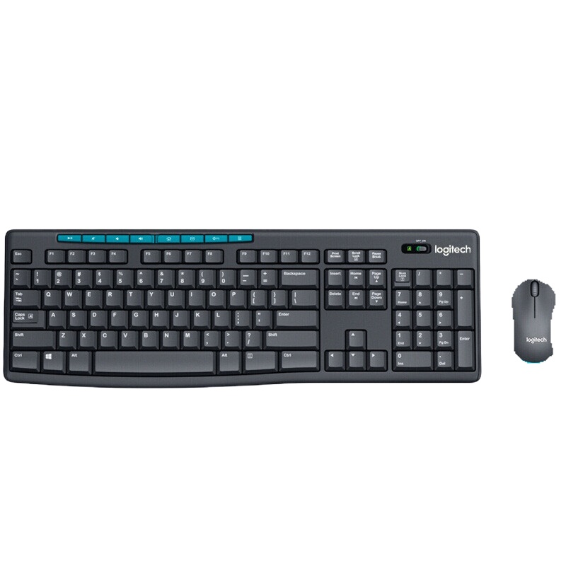 罗技(NEW TOUCH) MK275 无线键盘鼠标套装 黑色