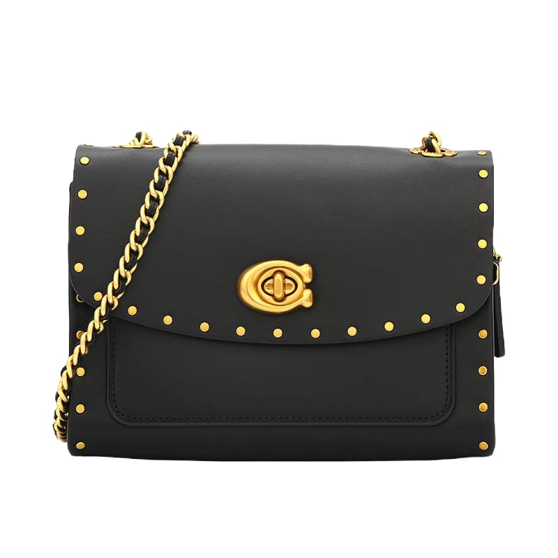 COACH/蔻驰女包 2019新款 PARKER 18包包 铆钉边饰单肩包 女斜挎包 链条包 29389