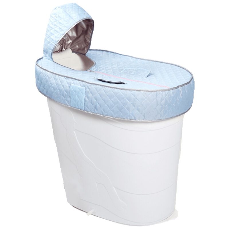 成人泡澡桶家用小户型高水位省水椭圆浴桶塑料洗澡桶泡澡安心抵