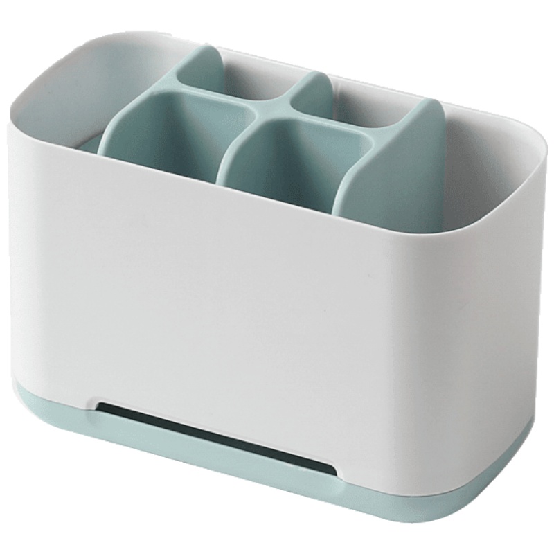 家柏饰(CORATED)牙刷牙膏架卫生间电动牙刷收纳盒套装情侣免打孔牙具座桶