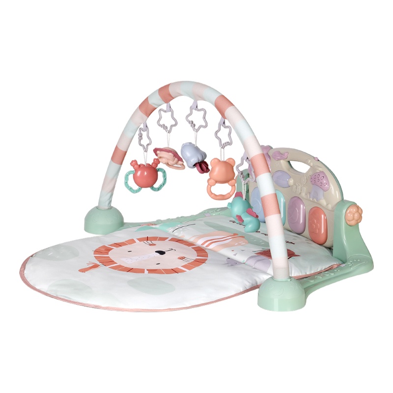 babycare婴儿健身架器脚踏钢琴0-3-6月1岁新生儿宝宝益智音乐玩具 奥尼克狮子 5096