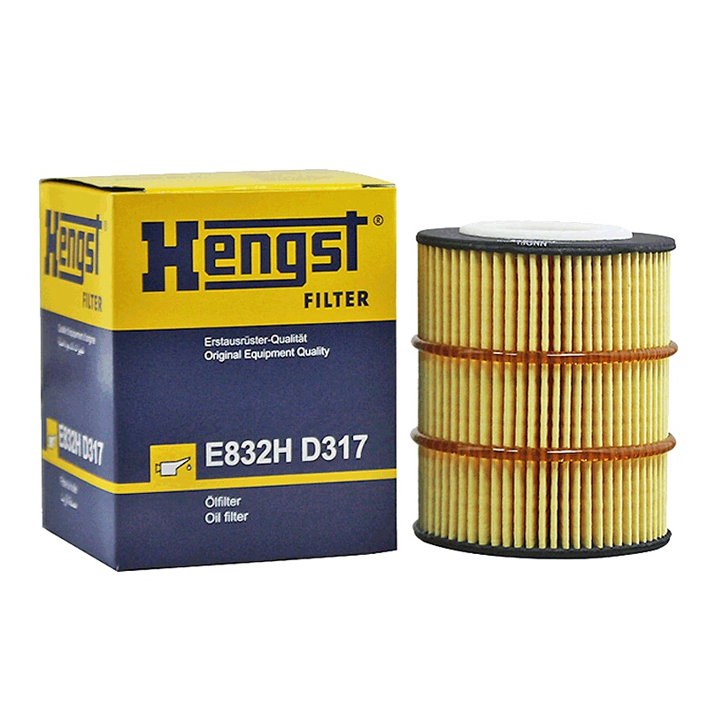 汉格斯特(hengst)机油格滤清器纸芯E832H D317适用于捷豹 发现者4 揽胜4 神行者