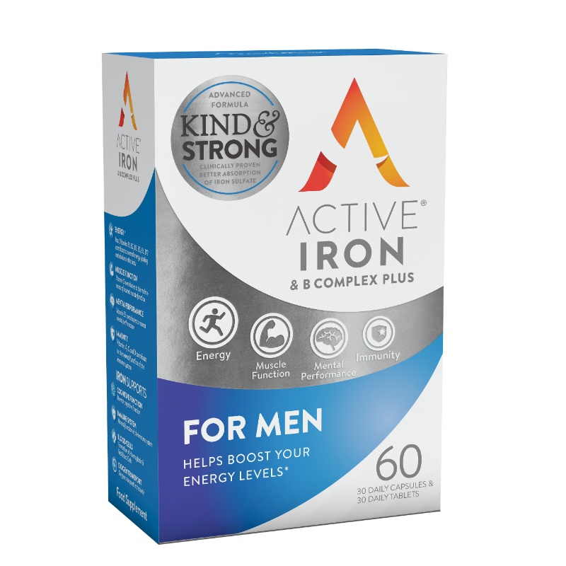 active 铁剂胶囊复合B族维生素 男用装 30粒+30粒/盒