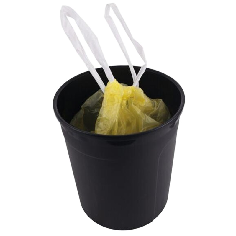 得力(deli) 彩色加厚型 穿绳式可提垃圾袋 18819(1袋18只)50×60cm