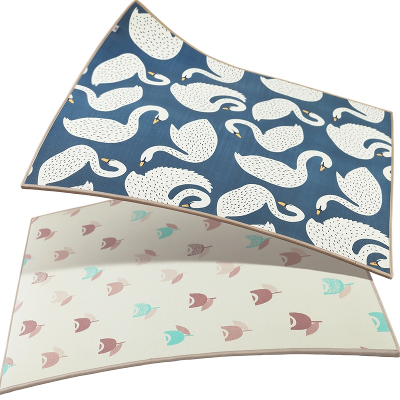 babycare宝宝爬行垫加厚150*180*1cm xpe环保儿童泡沫地垫客厅家用婴儿爬爬垫 赫尔曼天鹅 7500