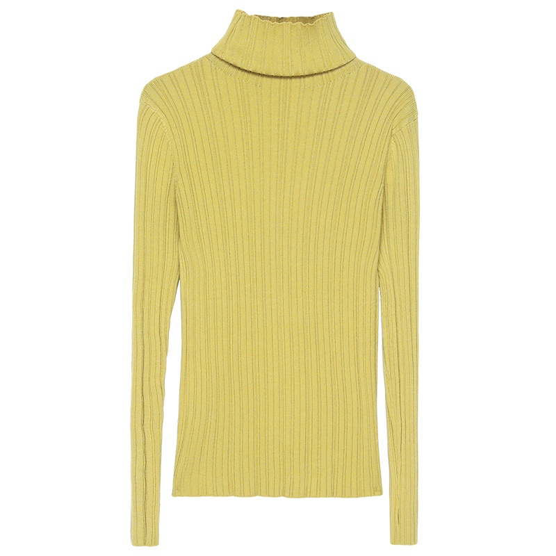 恒源祥女士针织衫2020秋新款时尚高领针织打底衫修身洋气毛衣套头上衣