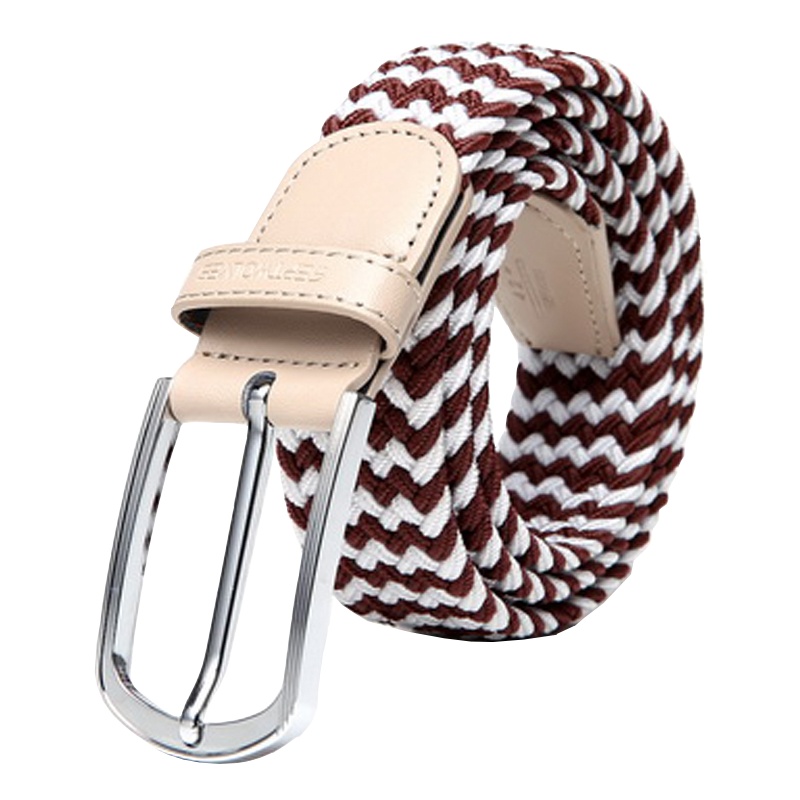 七匹狼SEPTWOLVES男士皮带 帆布编织腰带针扣 男女款松紧韩版休闲青年牛仔裤带